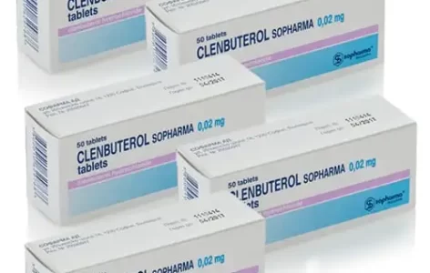 Clenbuterol 5 boxes 250 tabs / 20 mcg