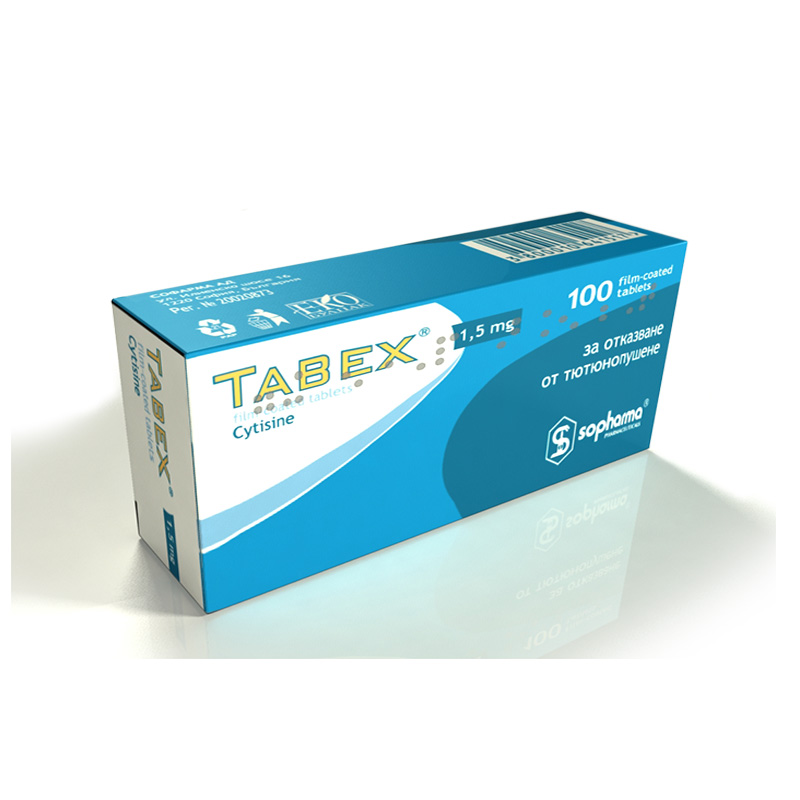 Buy TABEX (Cytisine, Desmoxan) 1.5 mg/tab, 100 tabs/pack