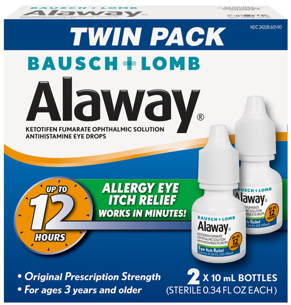 Alaway ketotifen fumarate ophthalmic solution Antihistamine Eye Drops