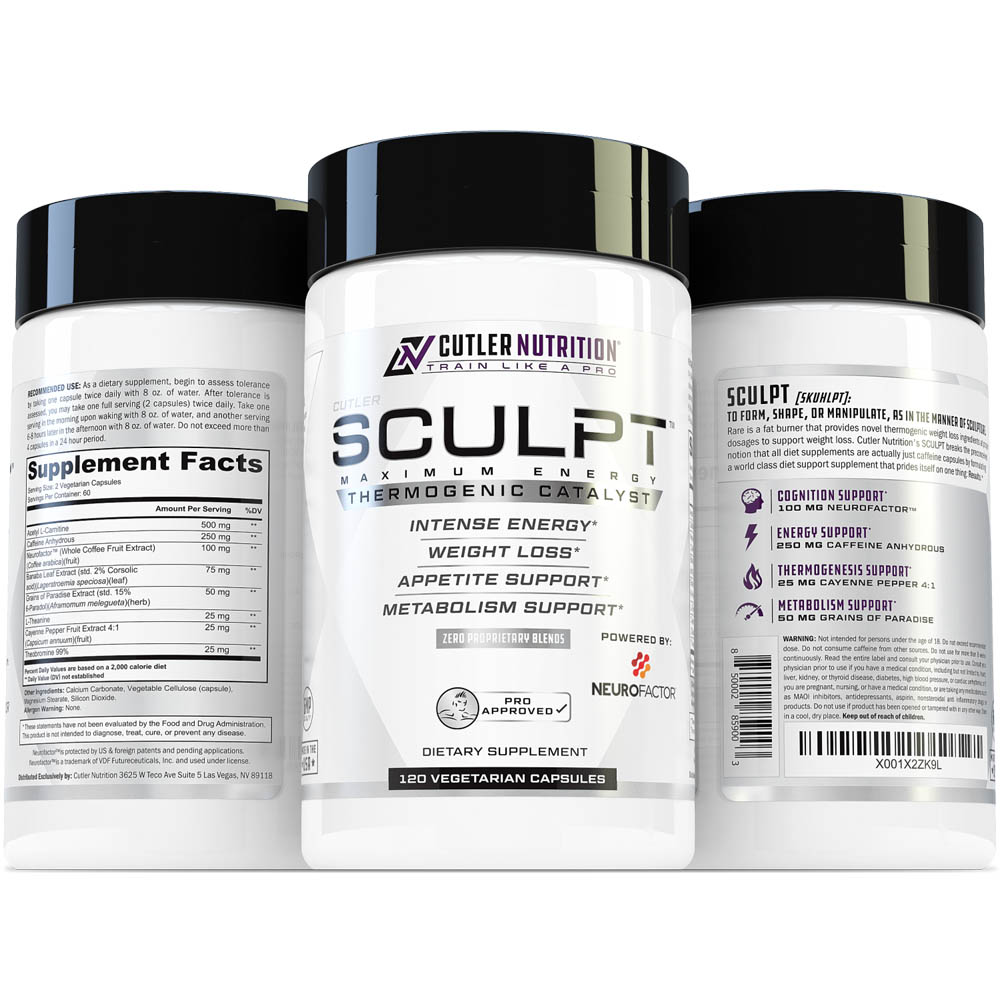 Cutler Nutrition's Sculpt Fat Burner Diet Pills Review